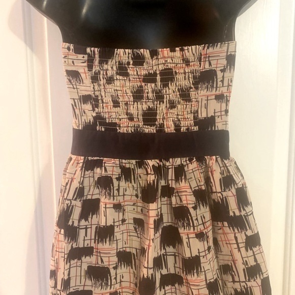 “BURLAPP” ANTHROPOLOGIE Silk Strapless Dress - Picture 11 of 15